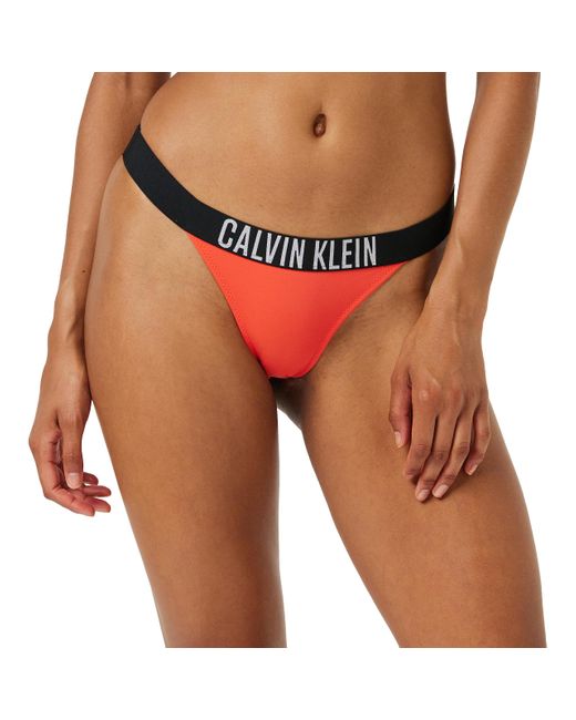 Mujer Braguita de bikini brasileña Sport Calvin Klein de color Red