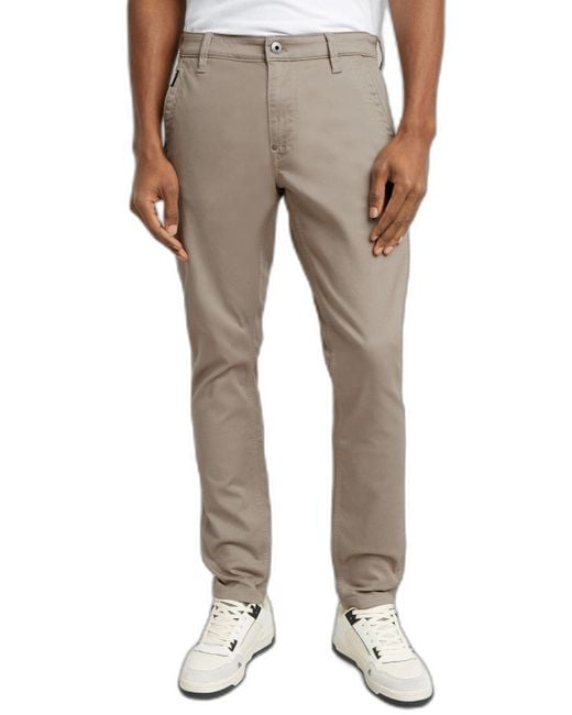 G-Star Skinny Chino 2.0 Broek in het Natural voor heren
