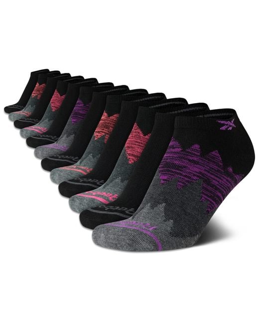 Reebok Black Lightweight Comfort No-show Low Cut Basic Socks
