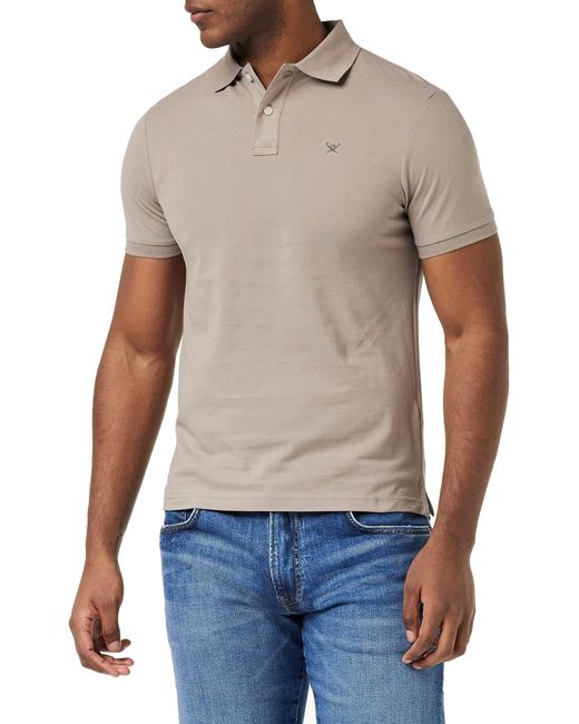 Hackett Blue Slim Fit Logo Polo Shirt for men