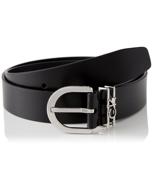 Calvin Klein Black Loop Belt 3.0 Cm Leather