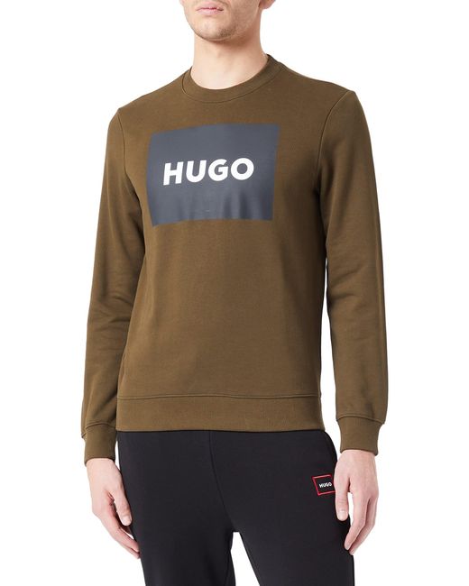 HUGO Brown Duragol22 Sweatshirt for men