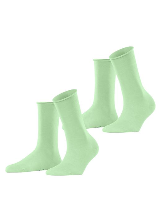 Esprit Green Basic Pure 2-pack W So Cotton Plain 2 Pairs Socks