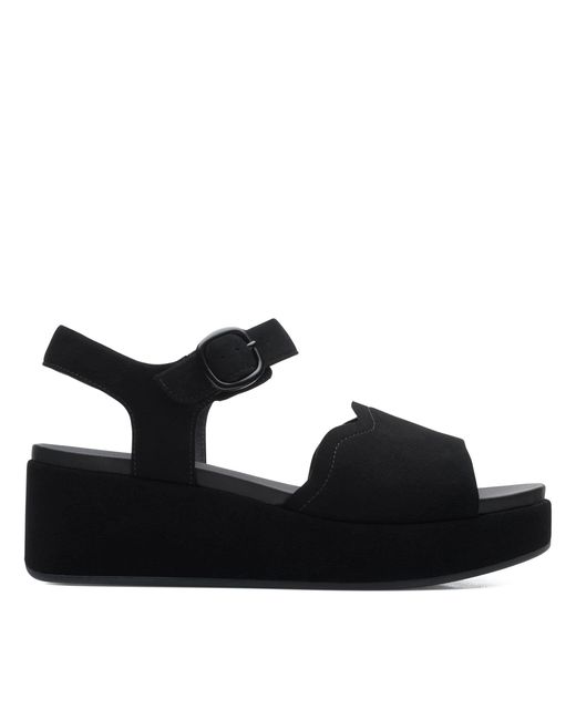 Clarks Black Kimmei Way Wedge Sandals