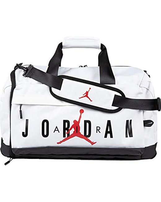 Nike White Air Jordan Velocity Duffle Bag