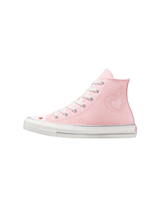 Converse Ctas Hi Sneakers Met Hart in het Pink