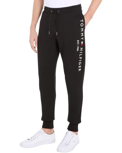 Tommy Hilfiger Jogginghose Tommy Logo Sweatpants Regular Fit in Black für Herren