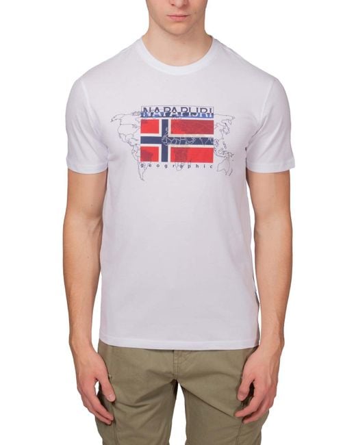 Napapijri White Severin T-shirt for men