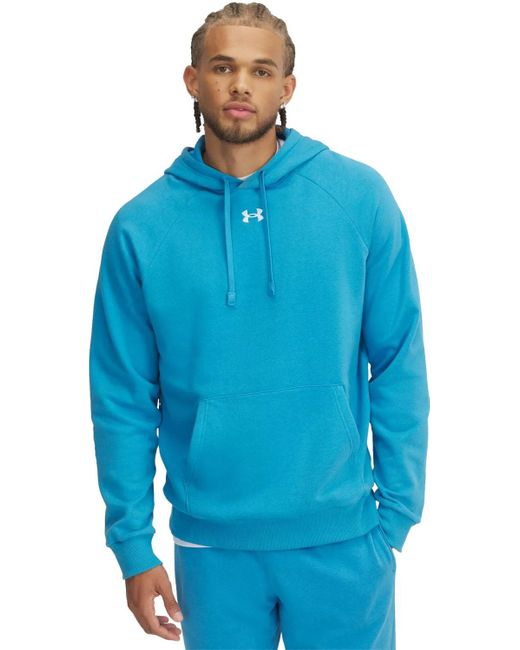 Under Armour Ua Rival Fleece Hoodie-Blu Hoody blau M in Blue für Herren