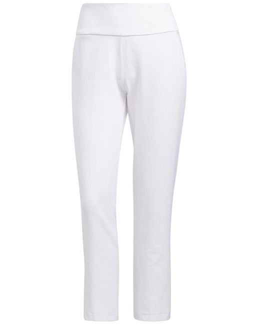 Adidas White Golf Standard Pull-on Ankle Pant