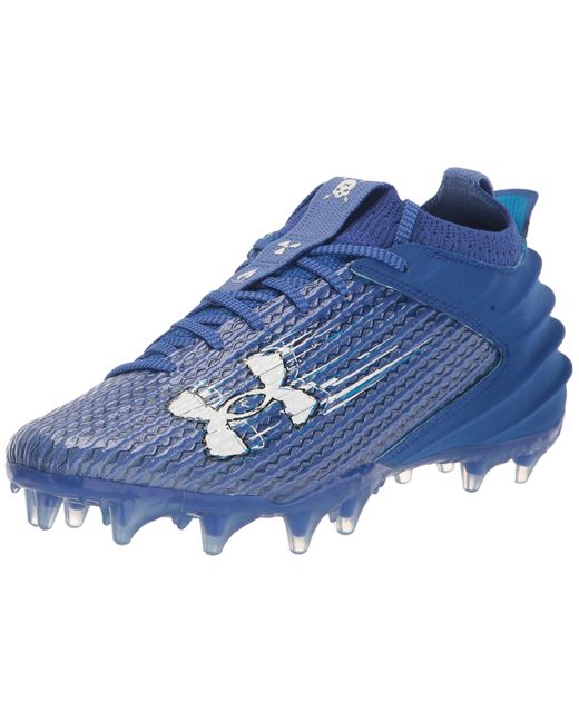 Under Armour Blur Smoke 2.0 Molded Cleat Football Shoe, in Blue for Men