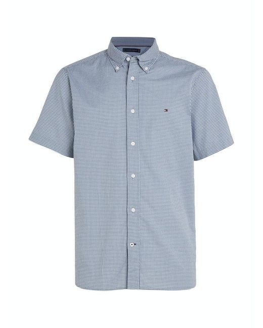 Tommy Hilfiger Flex Gingham Rf Shirt S/s Casual Shirts in het Blue voor heren