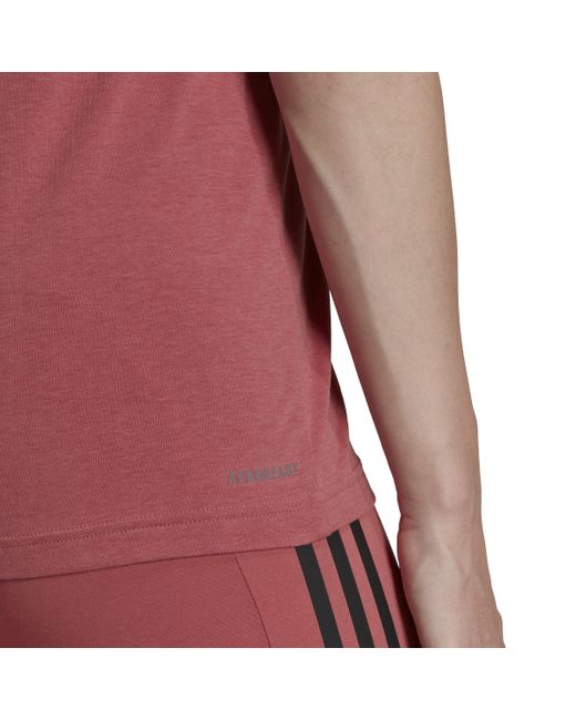 Adidas Red W Tc T Short Sleeve T-shirt