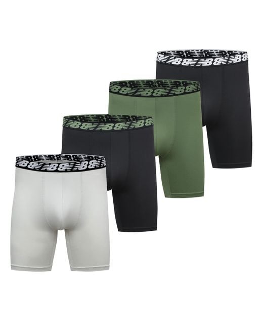 New Balance Green Standard 5" Performance No Fly Boxer Brief for men