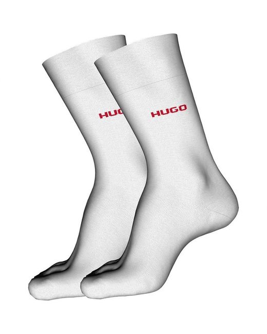 HUGO Black Uni Colors Socks 2 Pairs Eu 43-46 Man for men