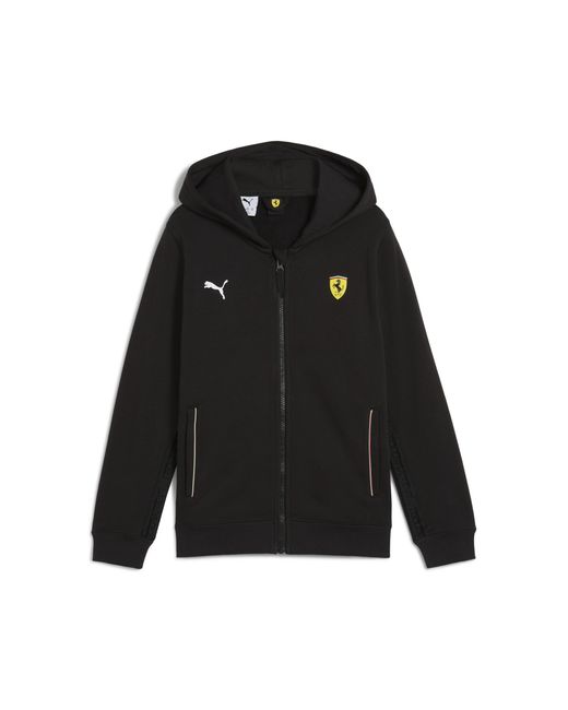 Scuderia Ferrari Felpa con cappuccio per ragazzi HP Race di PUMA in Black