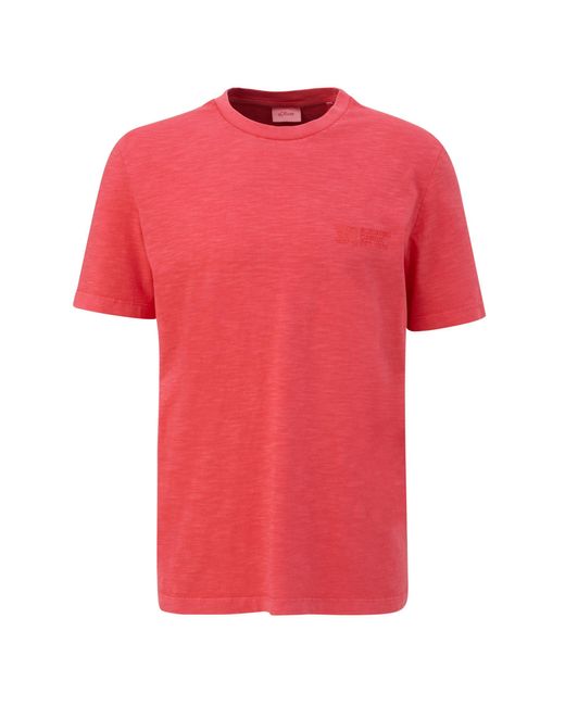 S.oliver 2141231 T-Shirt in Pink für Herren