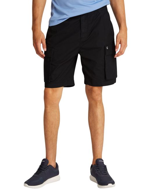 Calvin Klein Ck Jeans Washed Cargo Short J30j327376 in het Black voor heren