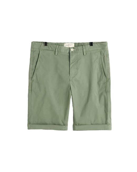 Gant Green Reg Sunfaded Shorts