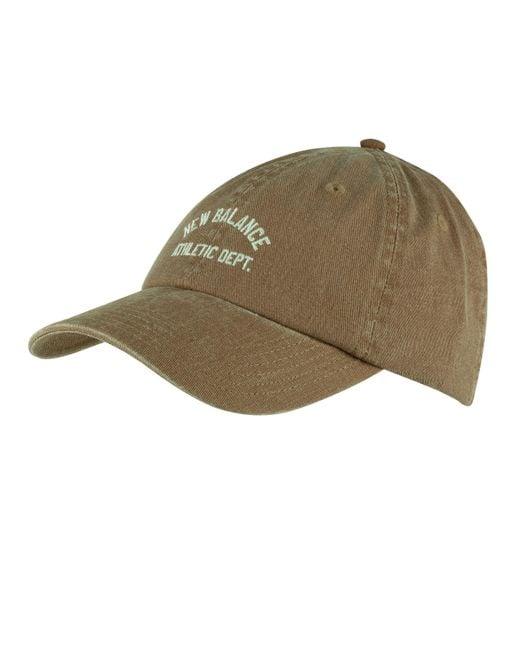 New Balance Green , , Nb 6 Panel Seasonal Hat, Stylish Baseball Cap For Adults, One Size Fits Most, Walnut