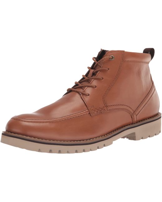 Rockport Brown Mitchell Moc Boot Ankle for men