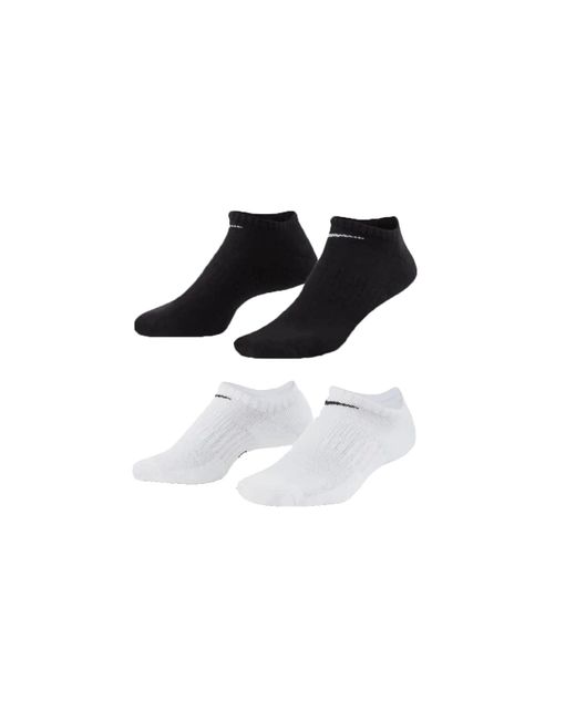Nike Black 9 Paar Everyday Cushioned Sneakersocken Socken Weiß Schwarz SX7673
