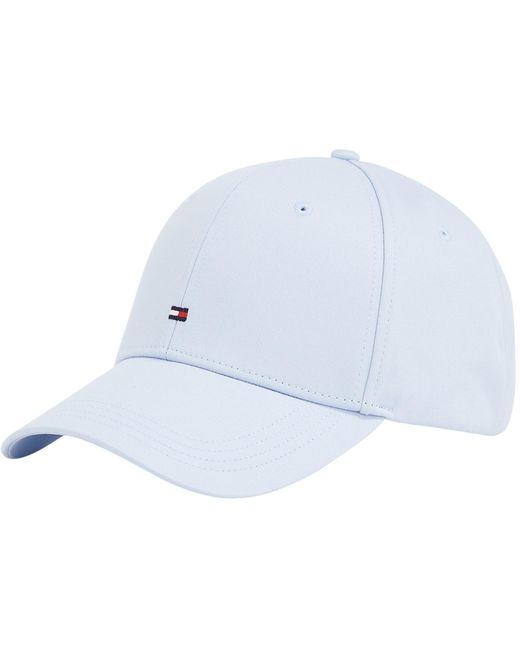 Gorra Hombre Flag Cotton 6 Panel con logotipo Tommy Hilfiger de hombre de color White