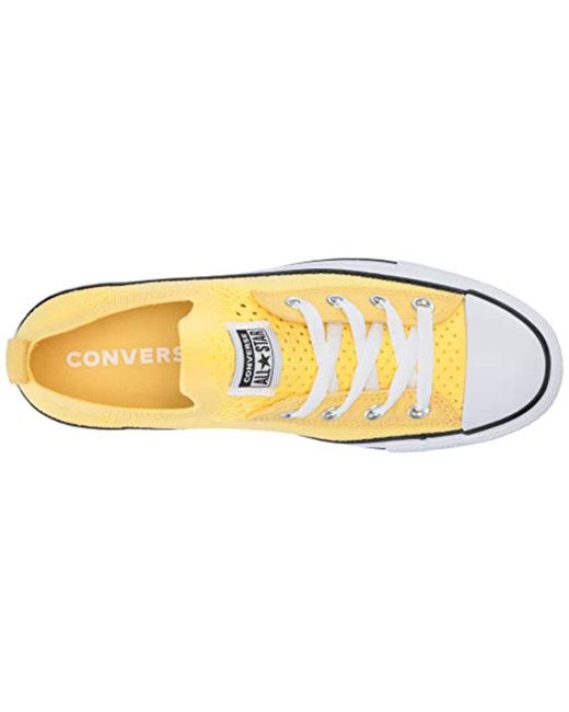 Converse Chuck Taylor Shoreline Knit Slip On Sneakers in Yellow Lyst UK
