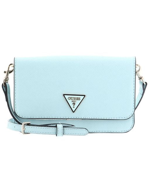 Guess Blue Noelle Xbody Flap Organizer Bag