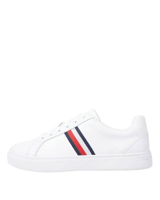 Tommy Hilfiger White Essential Court Trainers