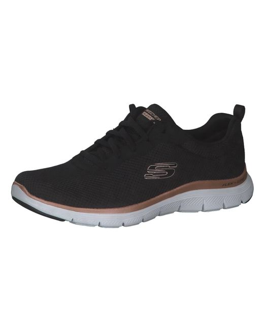 Skechers Black Sneaker Bunt Flex Appeal 4.0 Brilliant View