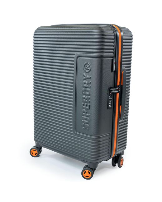 Superdry Hard Shell Travel Suitcases - Lightweight, Robust, Tsa Locks, With  8 Smooth Spinner Wheels, Telescopic Trolley Handle, in Blue | Lyst UK