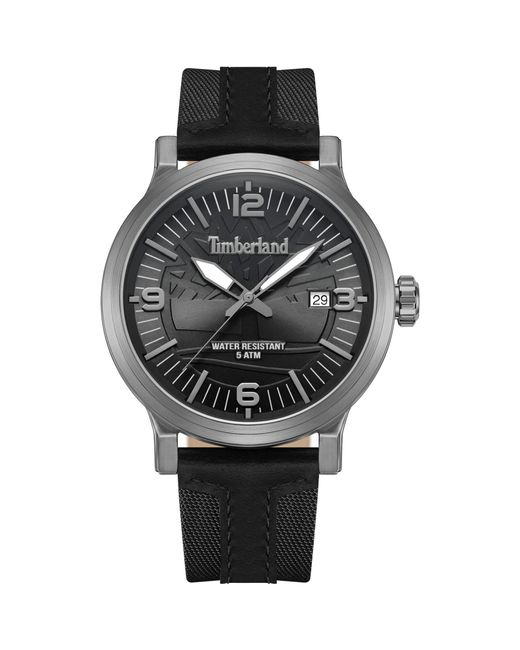 Timberland Analoog Kwarts Horloge Met Lederen Armband Tdwgn0029103 in het Metallic voor heren