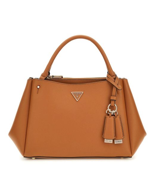 Nastra Multi Comp Satchel Caramel Guess en coloris Brown
