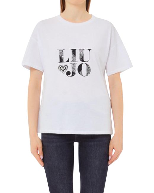 T-Shirt Donna Liu Jo di Liu Jo in White