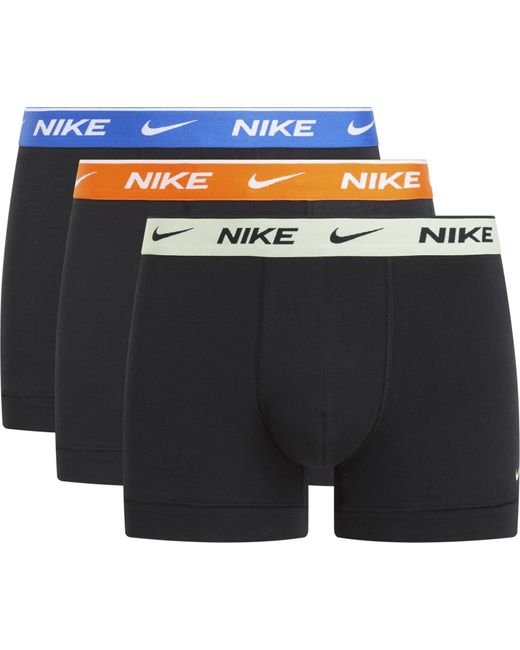 Trunk 3PK Intimo di Nike in Black da Uomo
