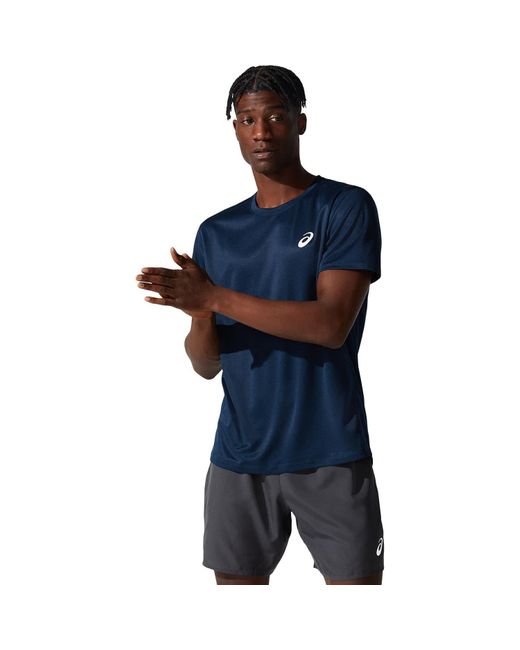 Asics Core Ss Sport Shirt in het Blue voor heren