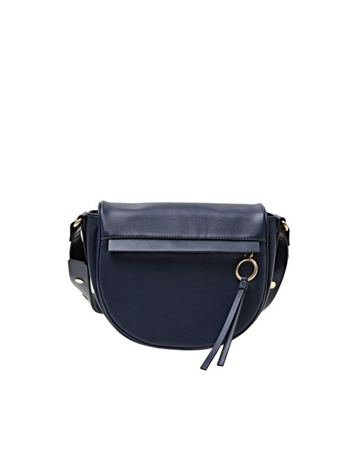 Esprit Blue Schultertasche mit Umschlagklappe