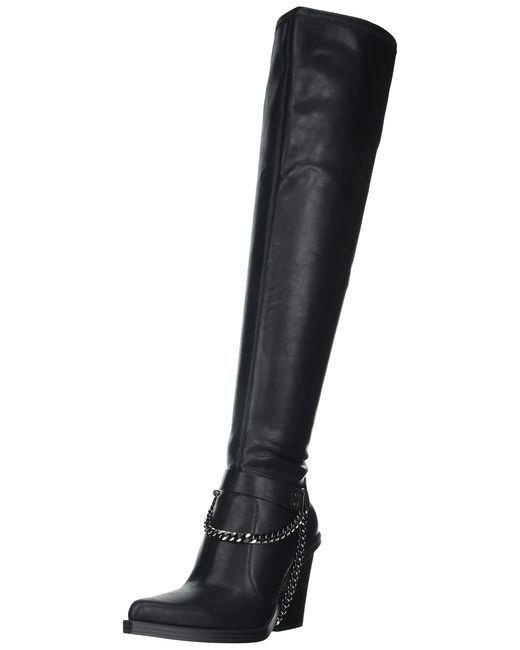 Jessica Simpson Black Langer Western Over The Knee Boot