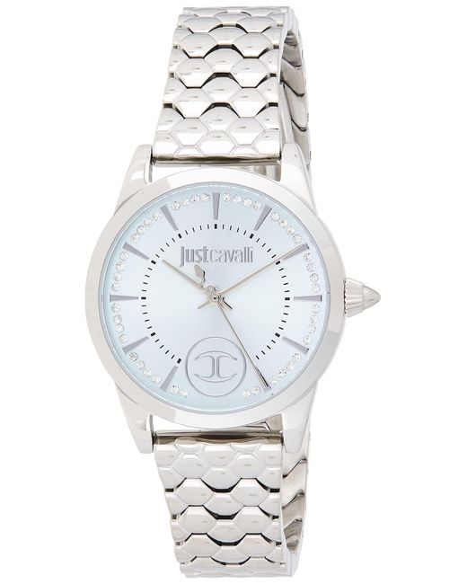 Donna Affascinante Orologio al Quarzo con Display Analogico e Bracciale in  Acciaio Inox JC1L087M0245 di Just Cavalli in Bianco | Lyst