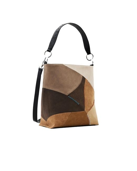 Desigual Accessories Pu Shoulder Bag in Brown | Lyst