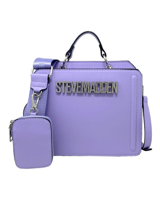 Steve Madden Purple Bevelyn Convertible Crossbody Bag