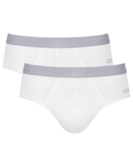 Sloggi Basic+ Midi 3P in White für Herren