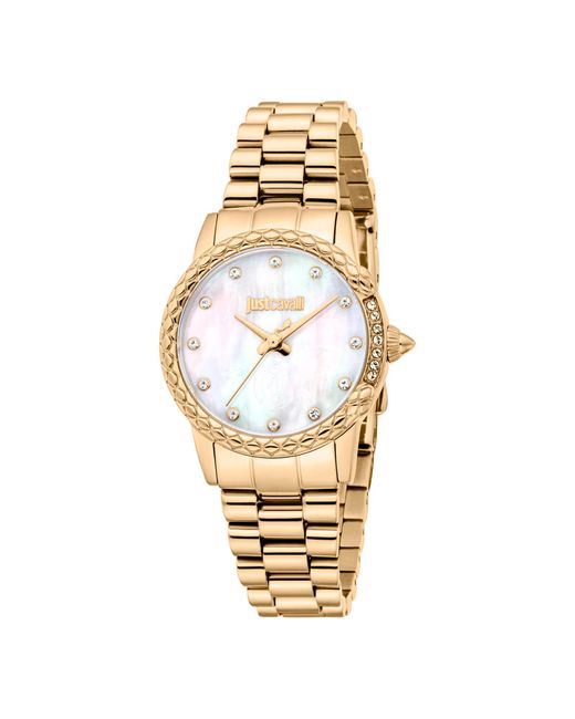 Orologio Analogico al Quarzo Donna con Cinturino in Acciaio Inox JC1L310M0065 di Just Cavalli in Metallic
