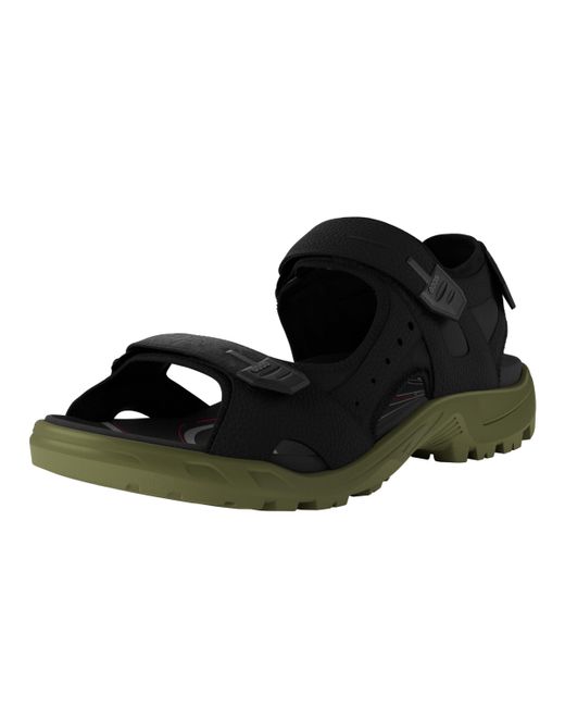 Ecco Black Yucatan Sport Sandal for men