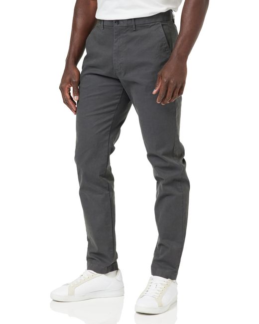 Chelsea Chino Essential Sarga Pantalones Tejidos Tommy Hilfiger de hombre de color Black