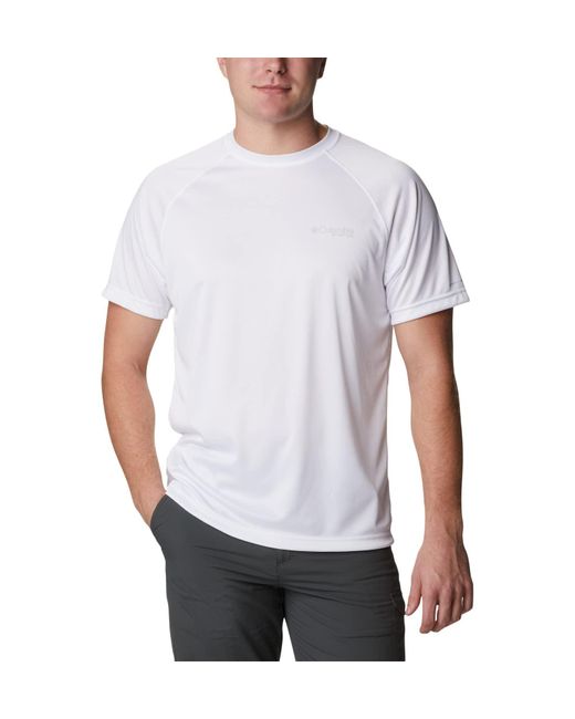 Terminal Tackle Short Sleeve Shirt di Columbia in White da Uomo
