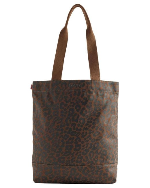 Levi's Black Red Tab Mainline Icon Tote Ov-mixed Material