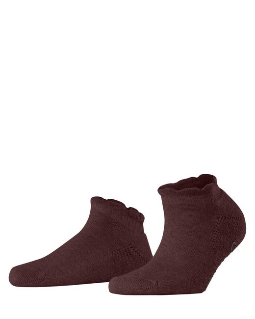 Falke Brown Cosy Ballerina W Hp Viskose Wolle Kaschmir Rutschhemmende Noppen Stoppersocken