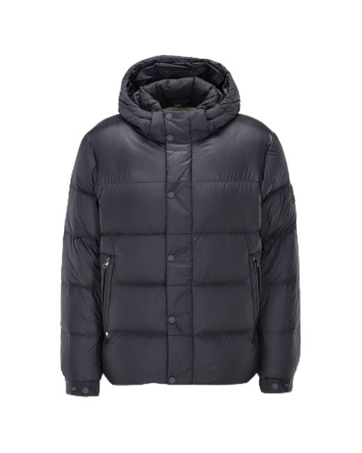 Tommy Hilfiger Pufferjacke Mix Down Hooded Puffer Jacket mit Kapuze in Blue für Herren